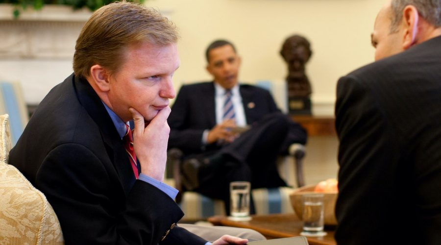 Jim Messina in Oval Office